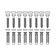 Mounting kit V8613 (8 pcs), for brick wall