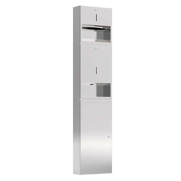 Pressalit Public Premium Built-in module with paper dispenser, soap ...