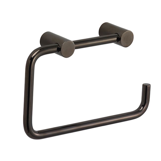 Toilet paper holder, black chrome