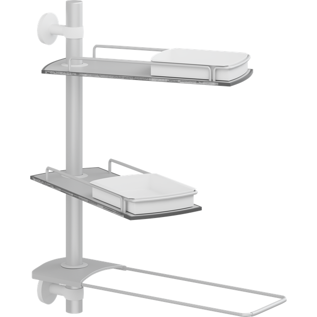 Modular shelves for fixed mounting, 600 mm rod