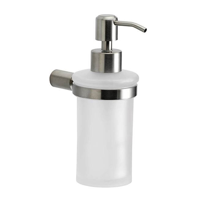 Soapdispenser, polished steel