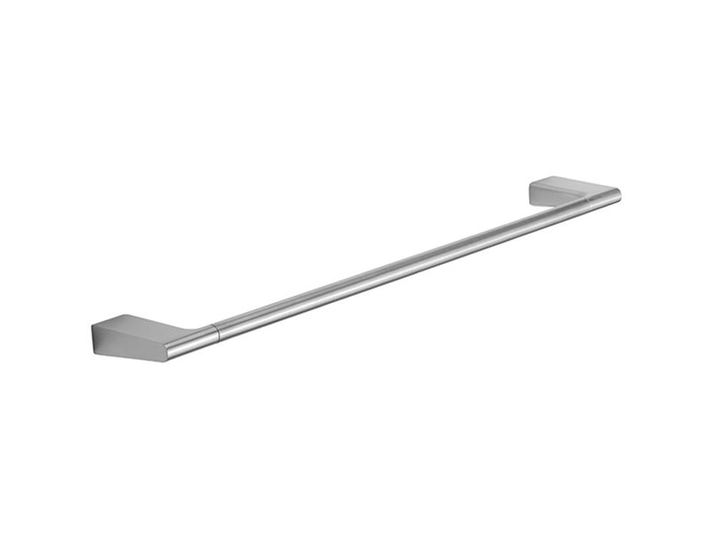 Towel rail bar, single, 610 mm, brushed steel