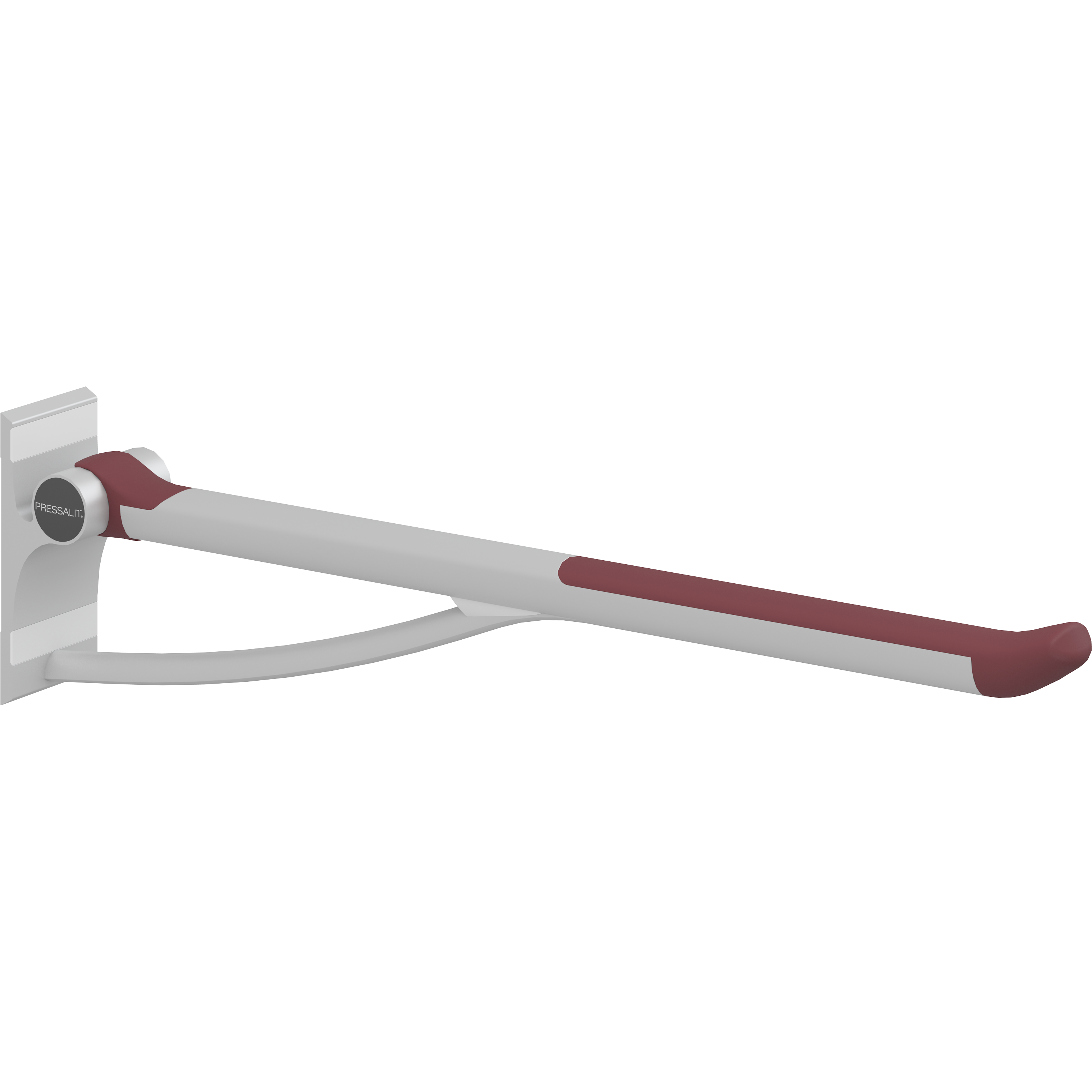 PLUS fold down grab bar with integrated counter-balance, 33.5''