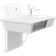 Puslebord, 800 x 1400 mm, elektrisk højderegulérbart, med sanitet og standardarmatur