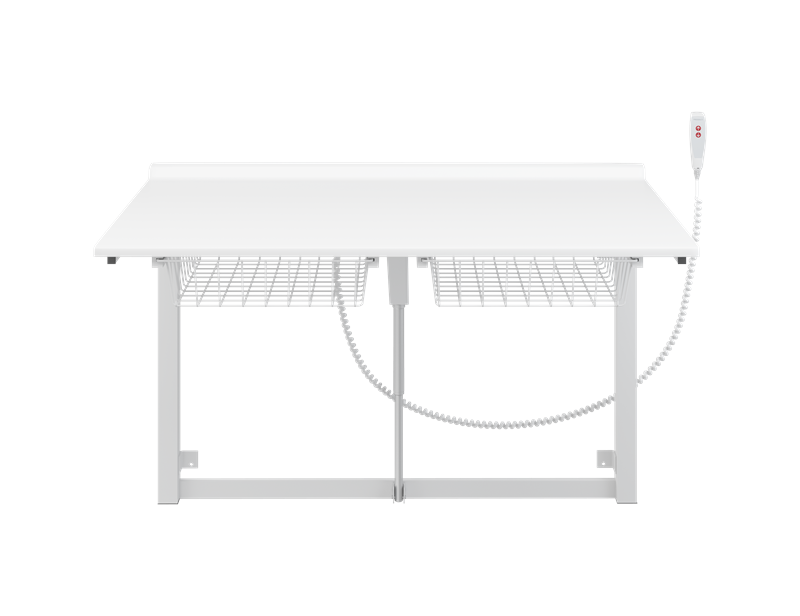 Changing table, 800 x 1400 mm, electrically height adjustable