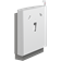 SELECT wash basin bracket, wall-mounted with floor support, electrically height adjustable with wired hand control