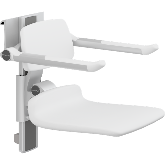 PLUS shower seat 450, manually height and sideways adjustable 