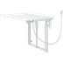 Puslebord, 800 x 900 mm, elektrisk højderegulérbart, opklappeligt