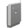 SELECT wash basin bracket, wall-mounted with floor support, electrically height adjustable with wired hand control