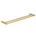 Towel holder, double, 60 x 12 cm, brushed brass