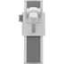PLUS support arm with integrated counter-balance, 850 mm, left hand operated